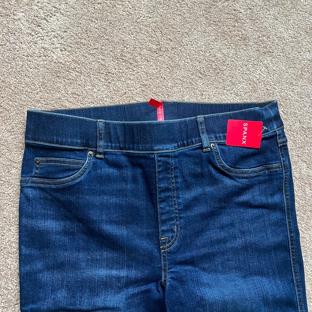NWT SPANX Flare Jeans “Midnight Shade” XL